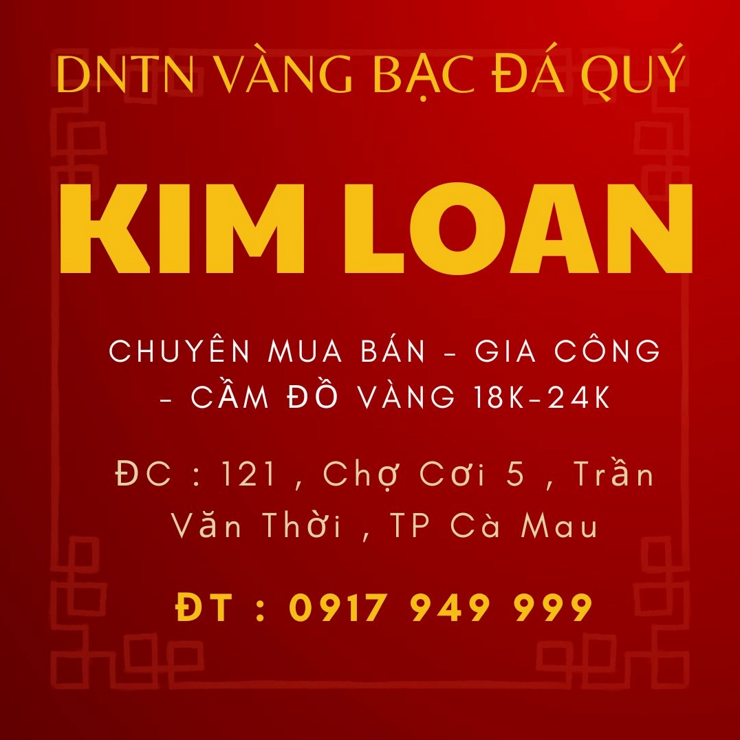 Cửa hàng kim hoàn tại Cà Mau