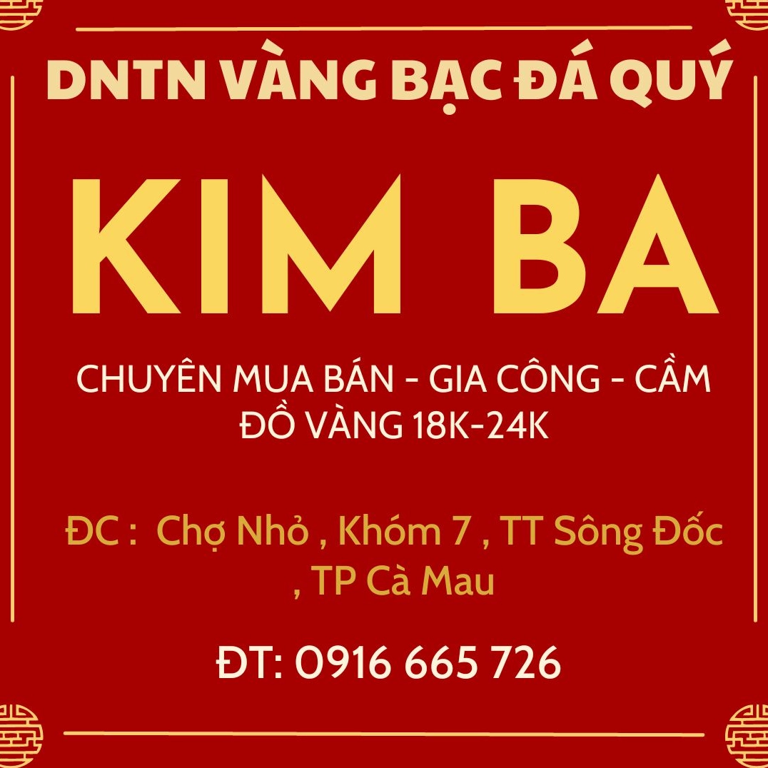 Cửa hàng vàng tại Cà Mau ngày hôm nay