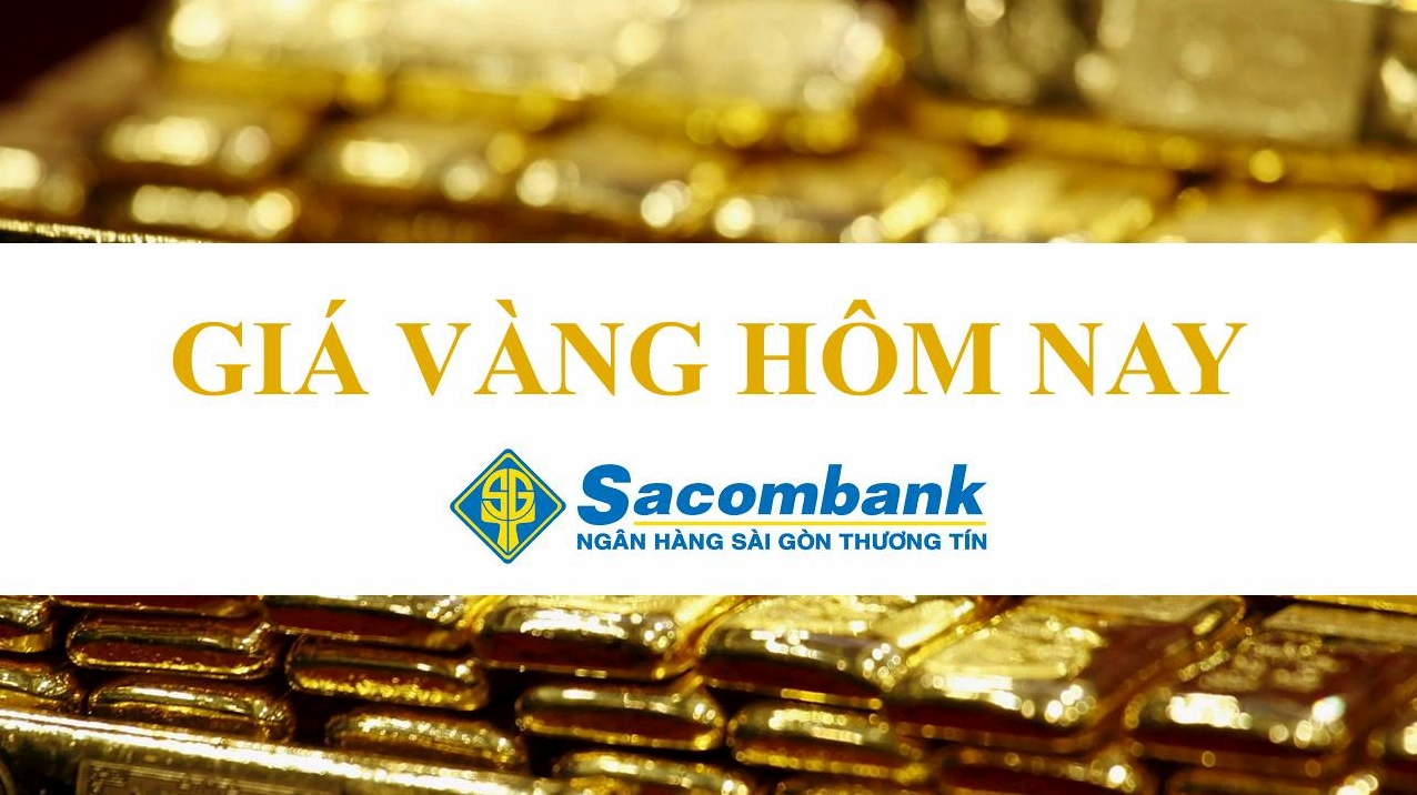 Giá vàng SJC hôm nay tại Sacombank
