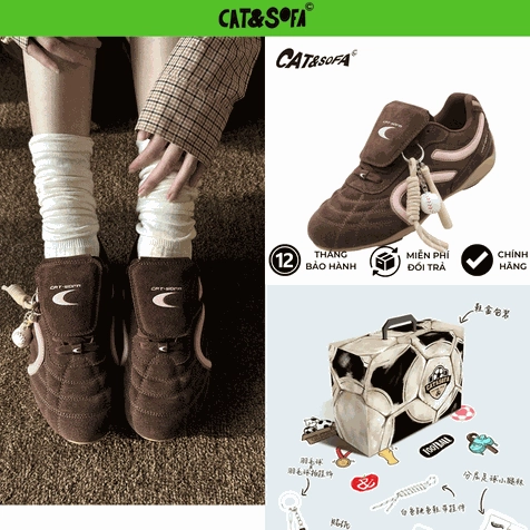 Giày Cat & Sofa Football League Soccer màu nâu