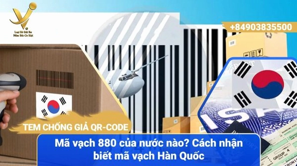 Mã 880 của nước nào? Giải mã ý nghĩa và cách nhận biết chi tiết 2026 Hình ảnh minh họa mã vạch 880 của Hàn Quốc