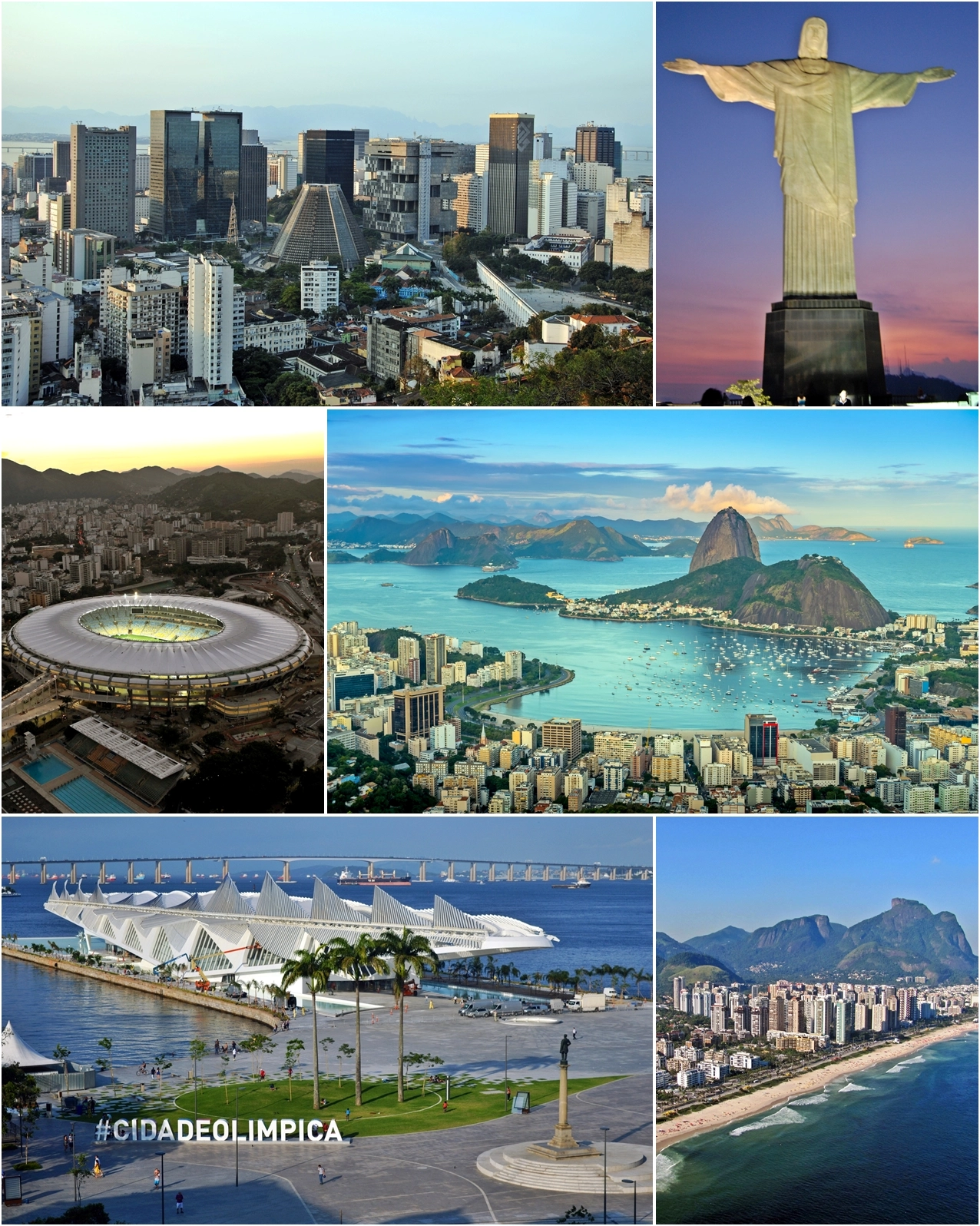 Hình ảnh tổng hợp về các địa điểm nổi tiếng ở Rio de Janeiro