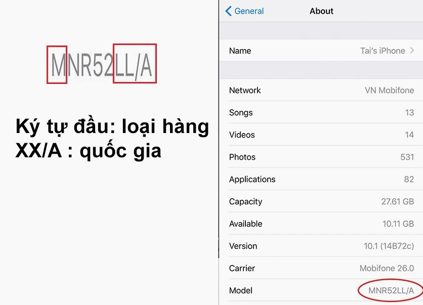 Số máy LL/A là của nước nào? Hướng dẫn kiểm tra chi tiết Kiểm tra mã máy iPhone