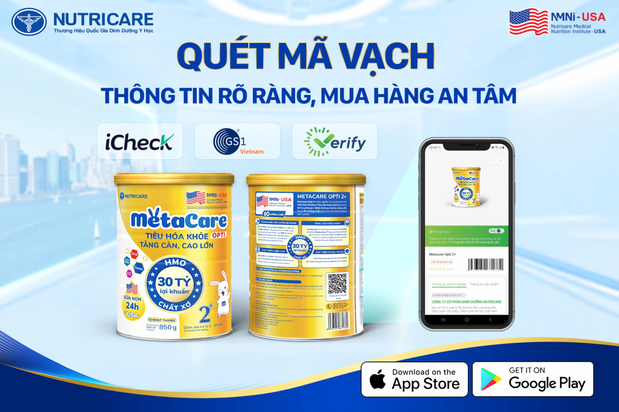 Logo Nutricare và các sản phẩm