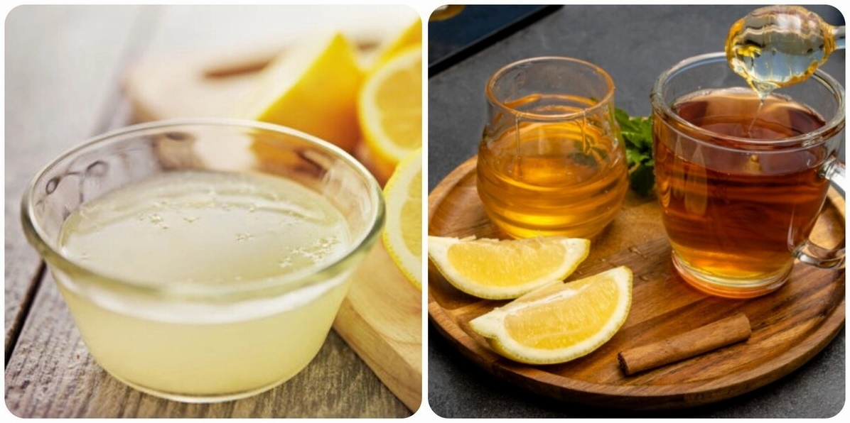 Ly nước chanh và các lát chanh tươi