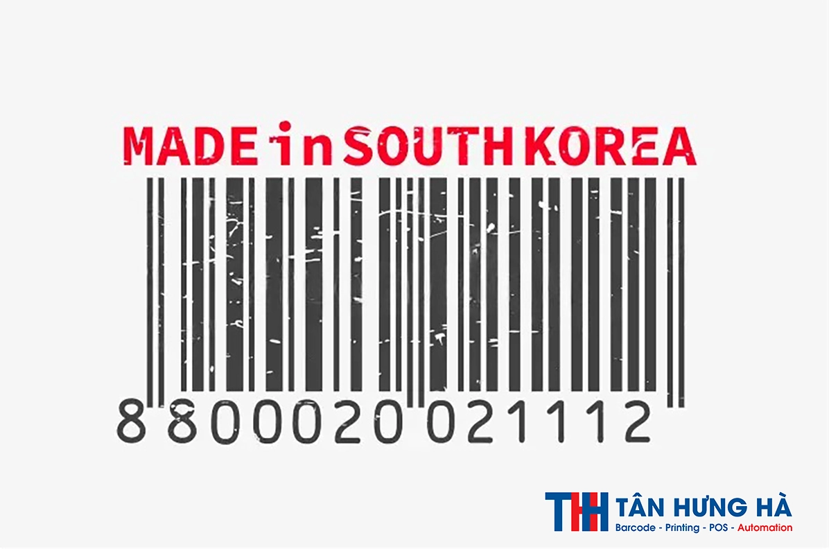 Mã Vạch 880 Của Nước Nào? Giải Mã Nguồn Gốc Sản Phẩm Minh họa mã vạch 880 của Hàn Quốc