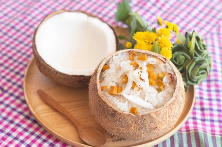 Nấu xôi dừa thơm ngon