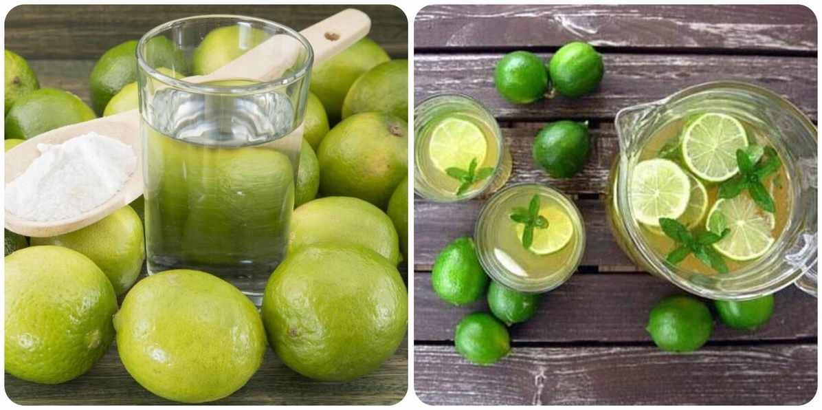 Người đang thưởng thức ly nước chanh