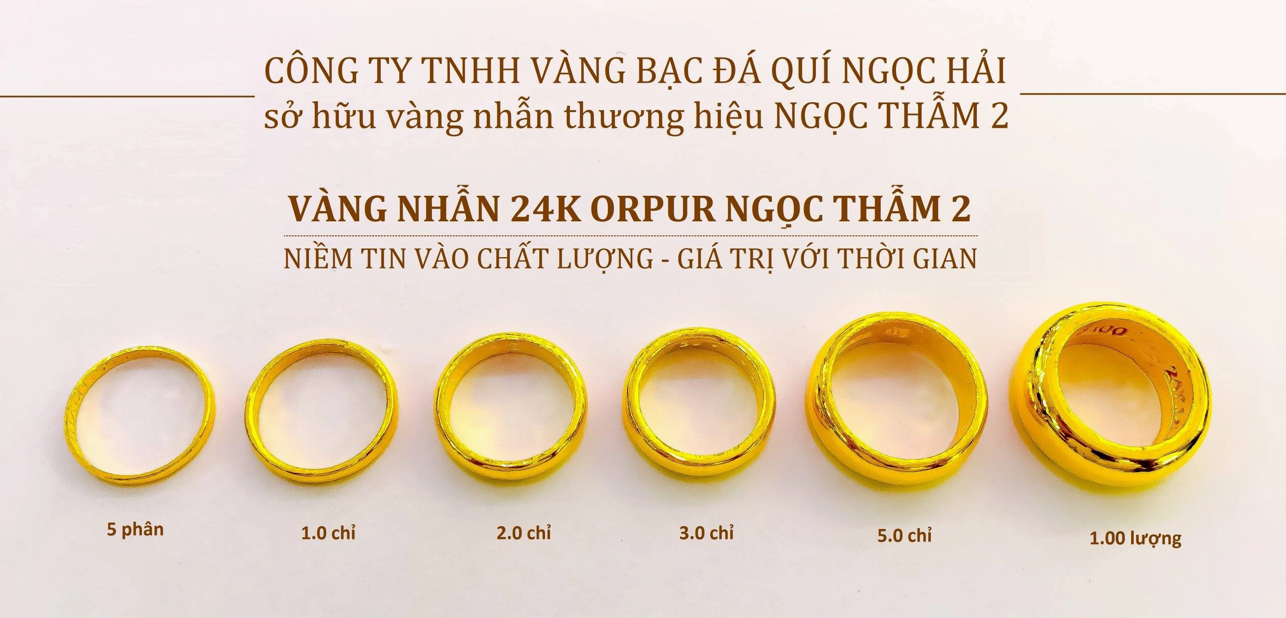 Nhẫn vàng 24k Ngọc Thẩm