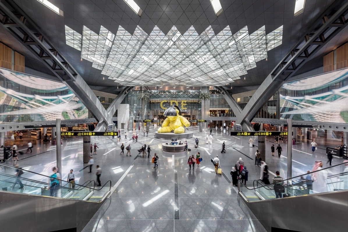 Sân bay Doha ở nước nào? Thông tin chi tiết & kinh nghiệm 2026 Nội thất sang trọng bên trong Sân bay Doha