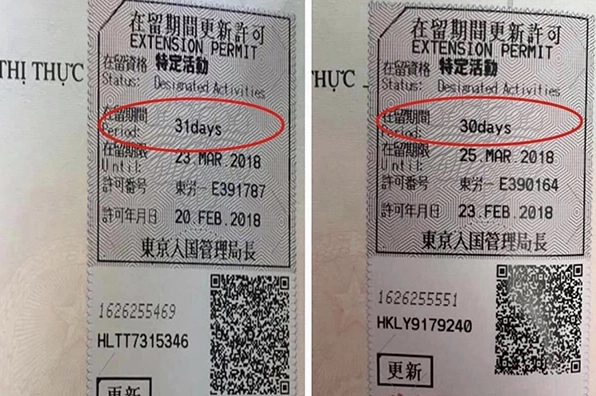 Phân biệt visa 30 ngày và 31 ngày - liên tưởng về số ngày