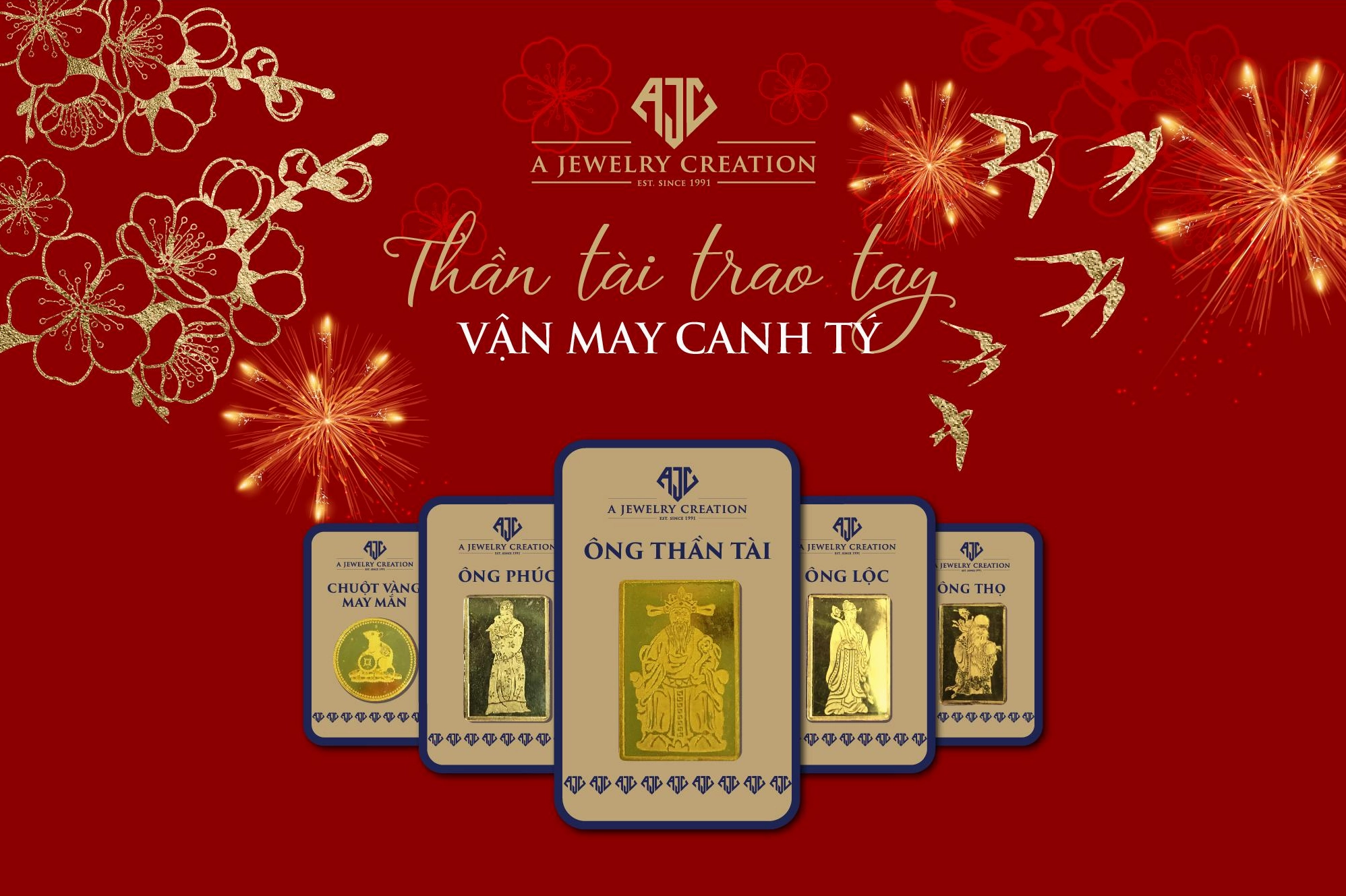 Rước vận may cùng vàng Thần Tài AJC