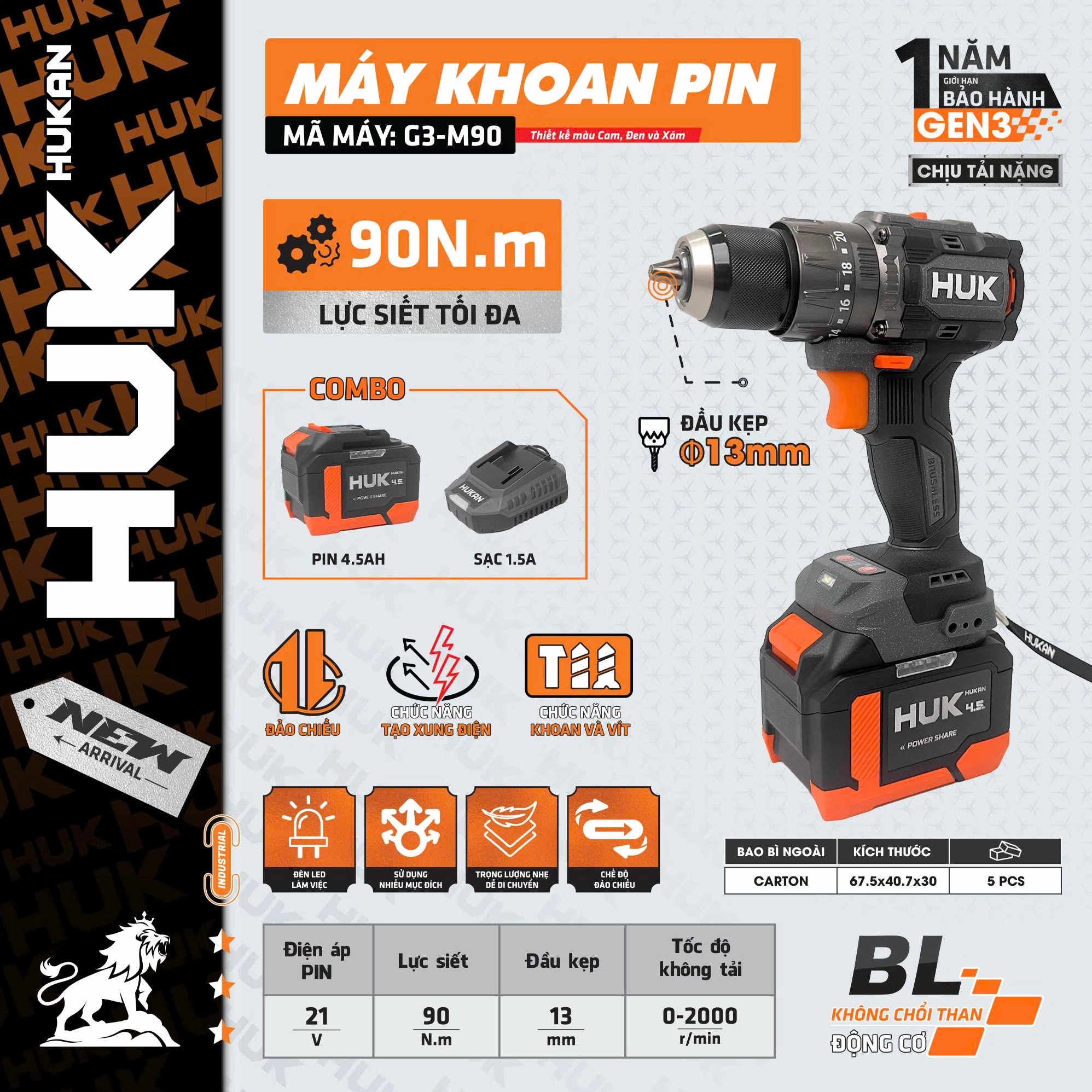Sản phẩm Hukan chất lượng cao