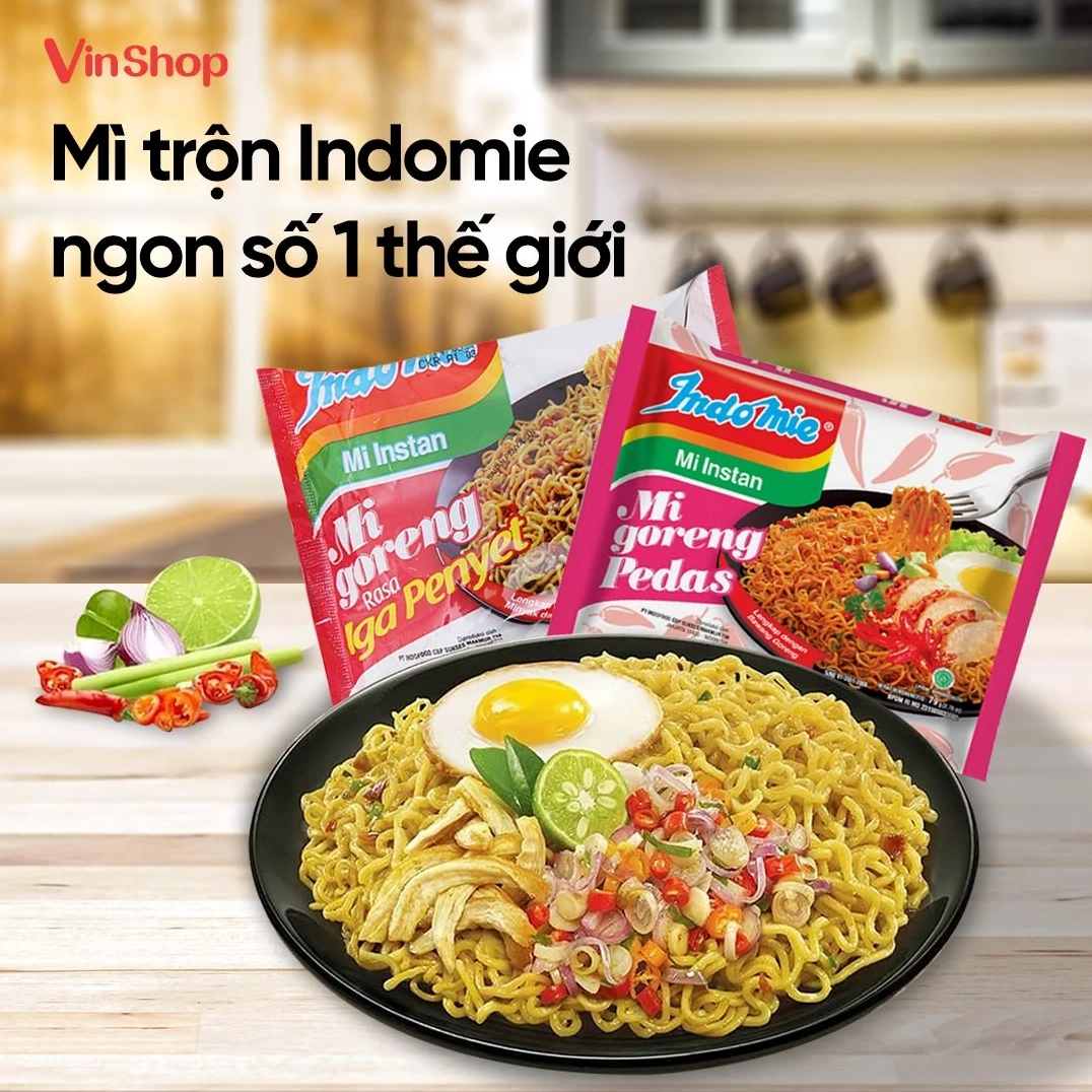 Mì Indomie của nước nào? Hé lộ nguồn gốc bất ngờ! Sản phẩm mì Indomie bày bán