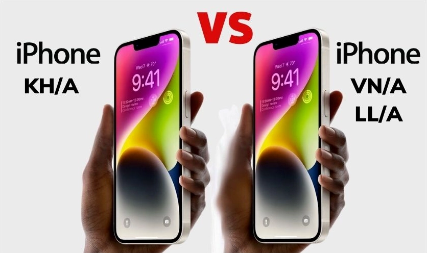 So sánh iPhone KH/A với các mã khác