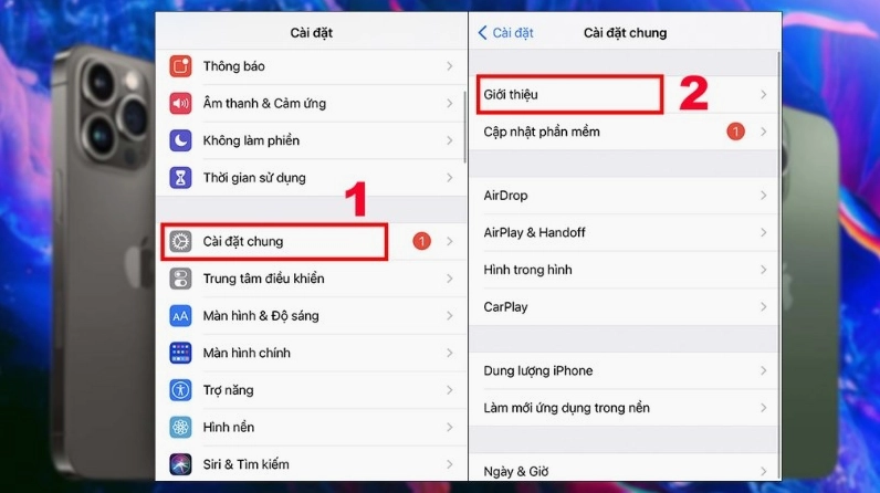 So sánh mã hiệu iPhone