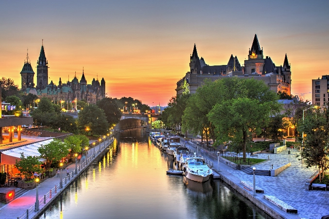 Thành phố Ottawa, Canada nhìn từ trên cao