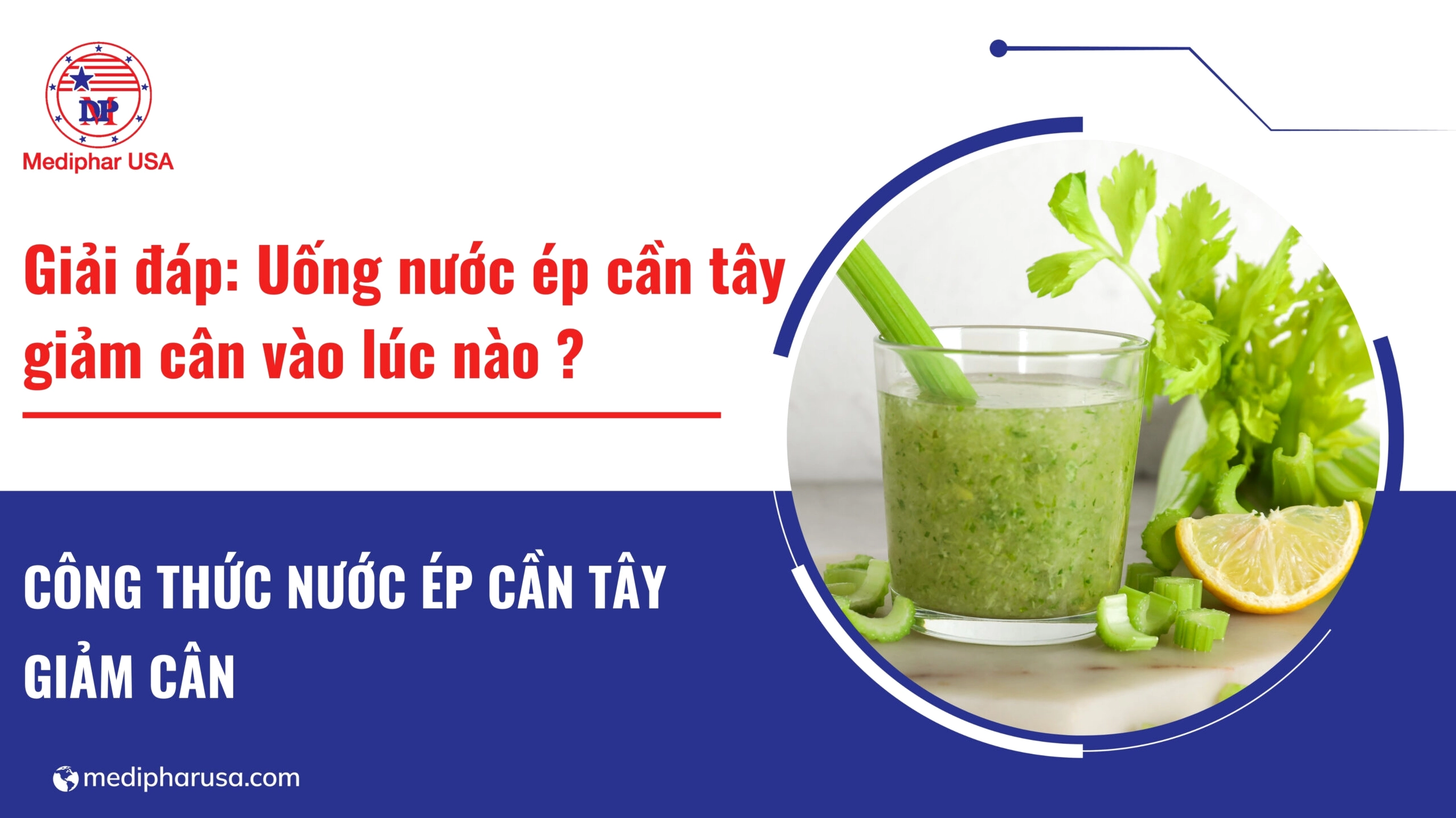 Thời điểm uống nước ép cần tây giảm cân