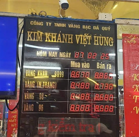 Tiệm vàng ngày vía Thần Tài
