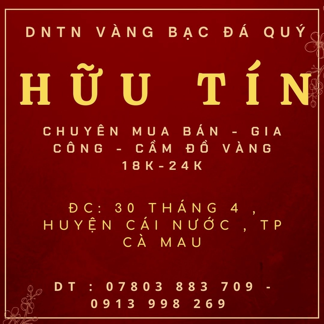 Trang sức vàng tại cửa hàng kim hoàn