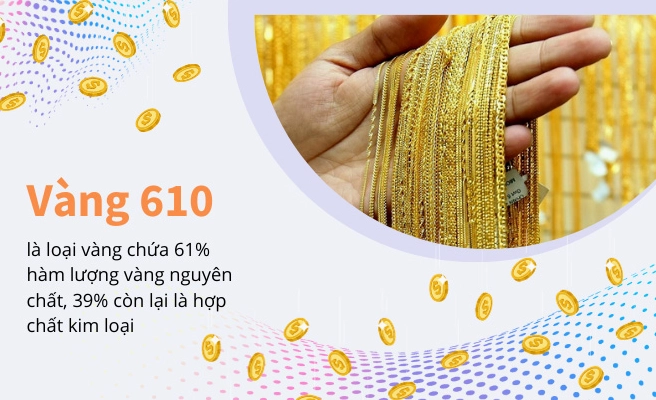 Vàng 610 là vàng gì? Đặc điểm và ứng dụng