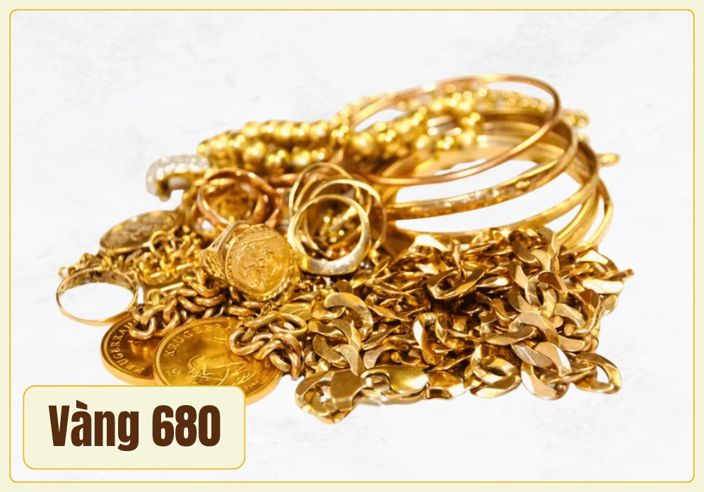 Vàng 680 là vàng gì?