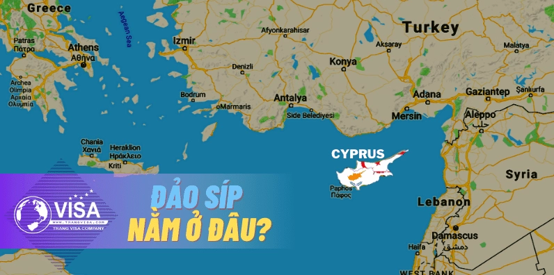 Đảo Síp Thuộc Nước Nào? Giải Mã Vị Trí Địa Chính Trị 2026 Vị trí đảo Síp trên bản đồ thế giới