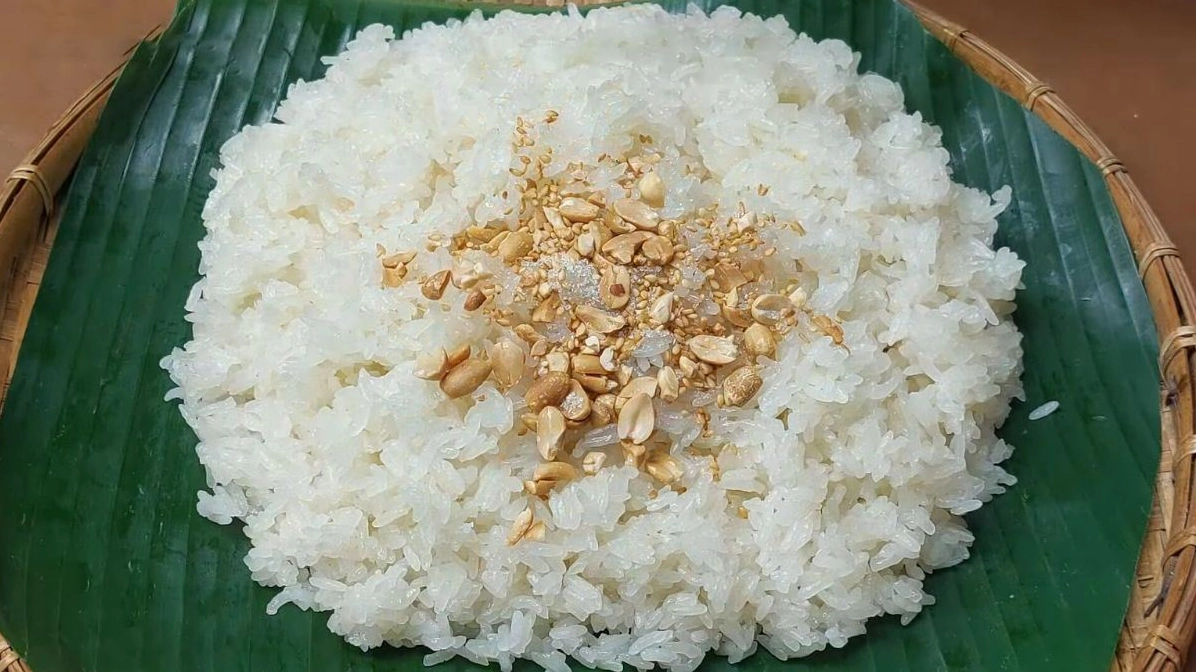 Xôi trắng nước cốt dừa béo ngậy