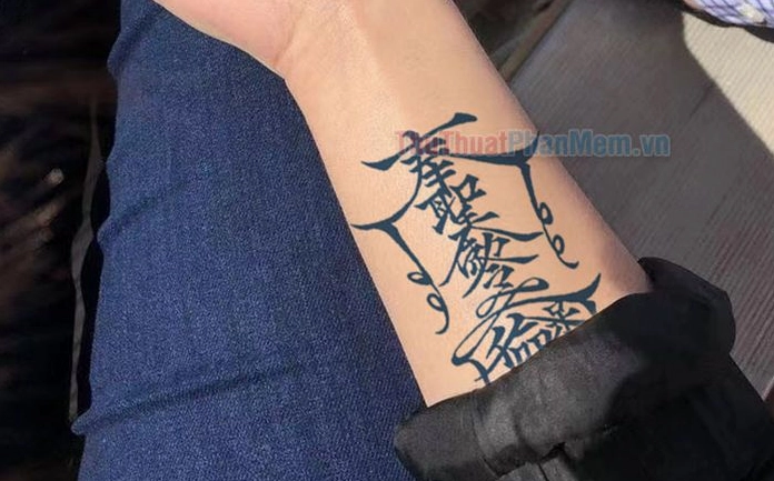Hình xăm bùa long phụng Trung Quốc