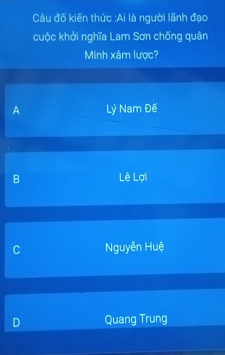 Bản đồ chiến trường Lam Sơn