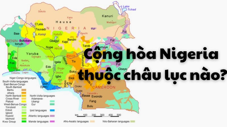 Bản đồ Cộng hòa Nigeria
