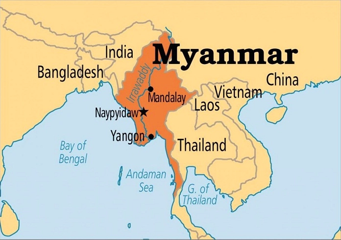 Bản đồ hành chính Myanmar