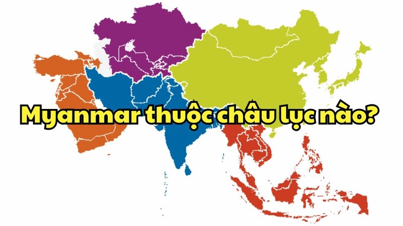 Bản đồ định vị Myanmar trên bản đồ Châu Á