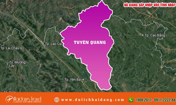 Bản đồ vị trí tỉnh Hà Giang