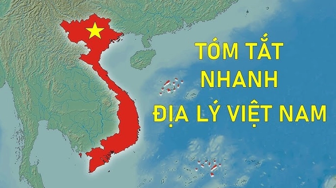 Bản đồ Việt Nam thể hiện vị trí địa lý