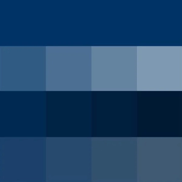 Bảng màu với các sắc độ của xanh navy nhạt