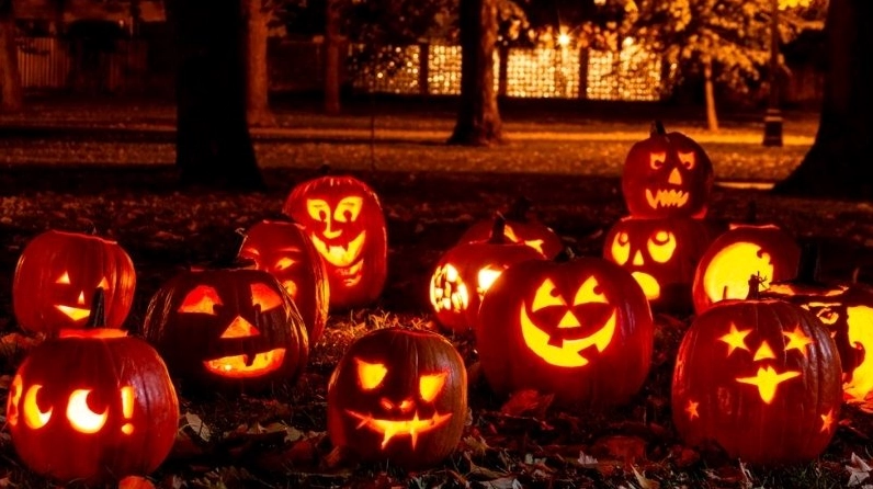 Bí ngô màu cam - biểu tượng Halloween
