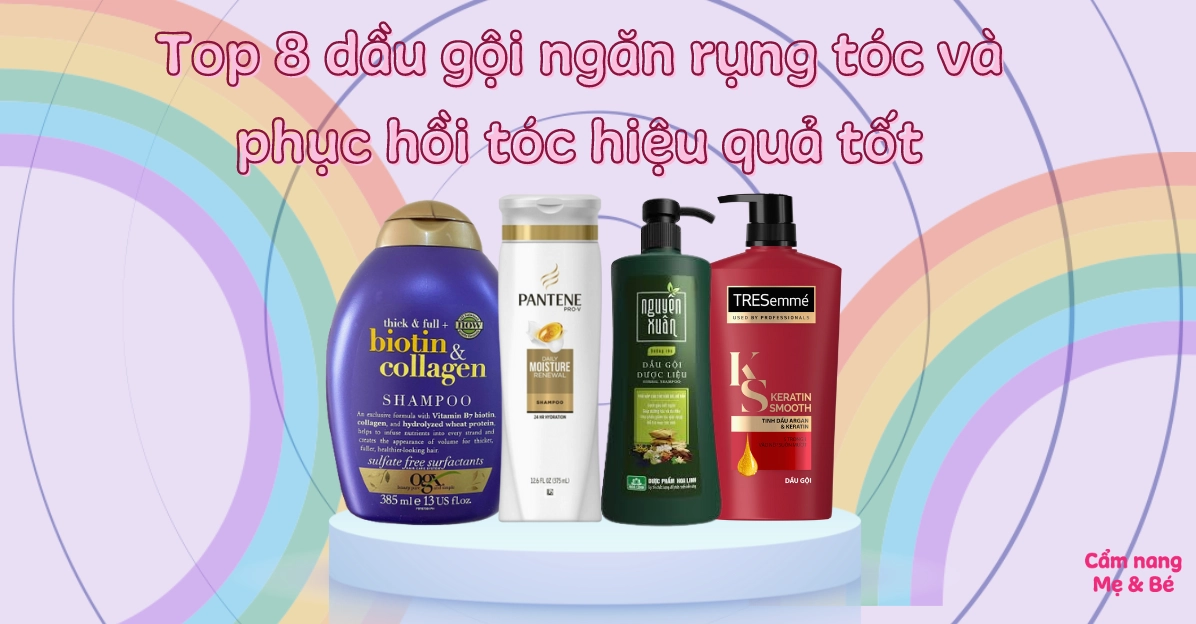 Các loại dầu gội tốt cho tóc rụng