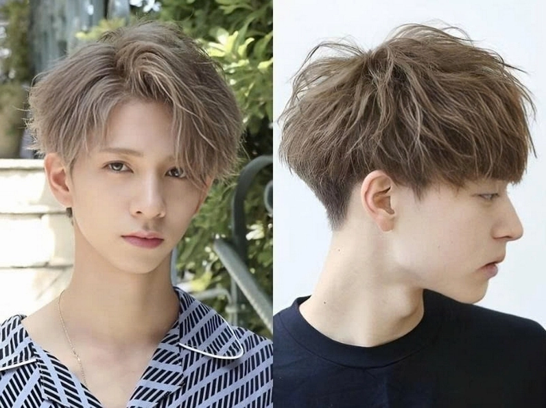 Tóc Nâu Trà Sữa Nam: Xu Hướng Tóc Nam Hot Nhất 2026 Chàng trai với mái tóc nâu trà sữa nam tạo kiểu ấn tượng