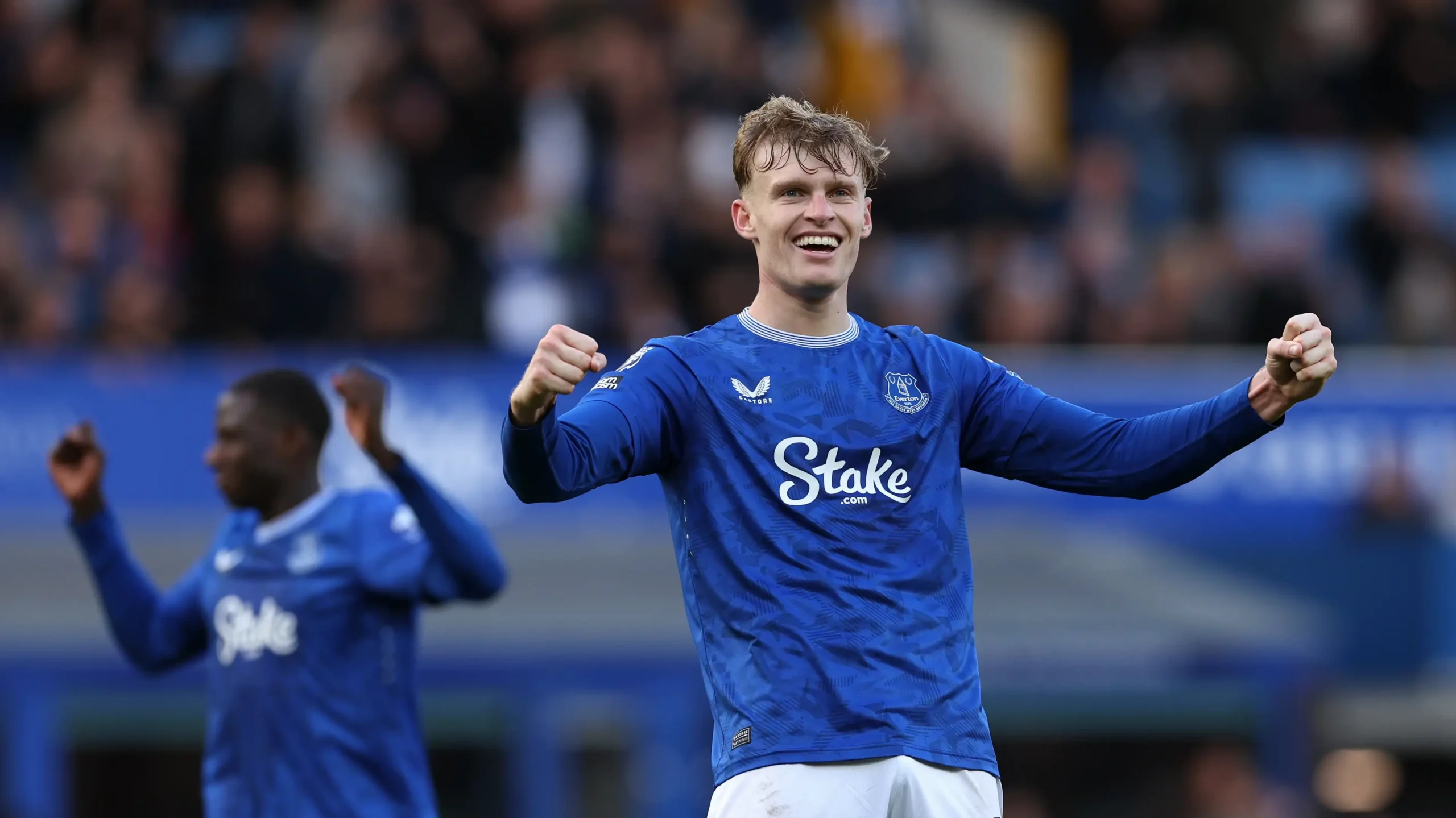 Cổ động viên Everton trên khán đài
