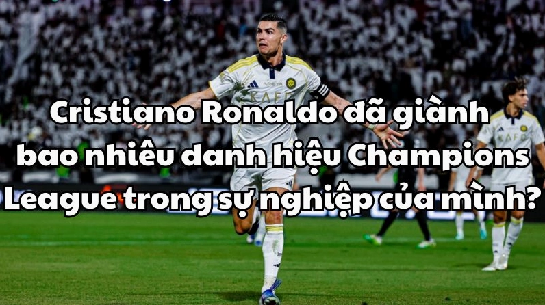 Cristiano Ronaldo ăn mừng bàn thắng tại Champions League