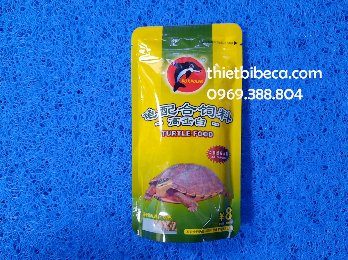 Gói thức ăn viên cho rùa