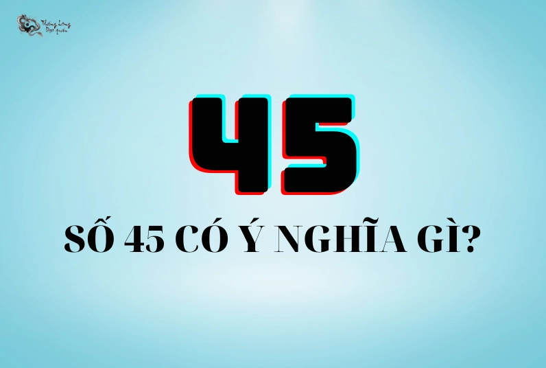 Hình ảnh biểu tượng số 45 trong phong thủy