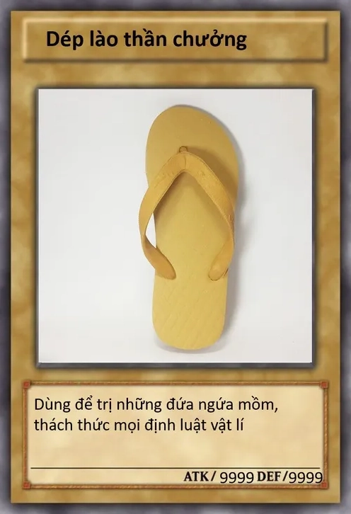 Hình ảnh lá bài meme mạnh mẽ với hiệu ứng độc đáo