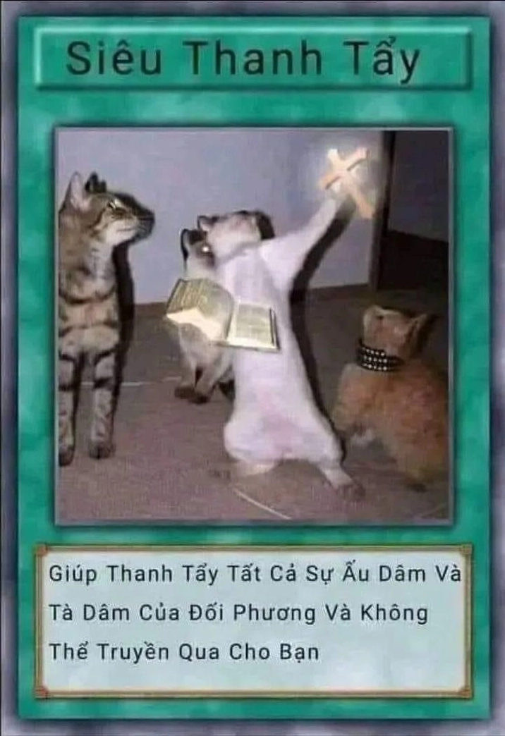 Hình ảnh lá bài meme với hiệu ứng hài hước