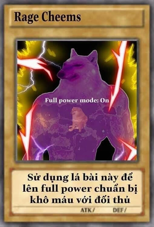 Hình ảnh minh họa lá bài meme trong game