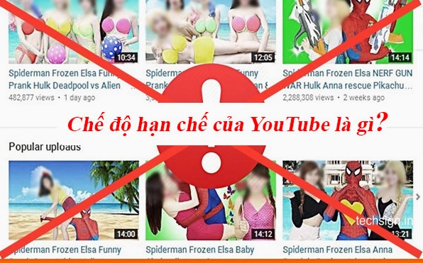 Hình ảnh minh họa về các chế độ hạn chế
