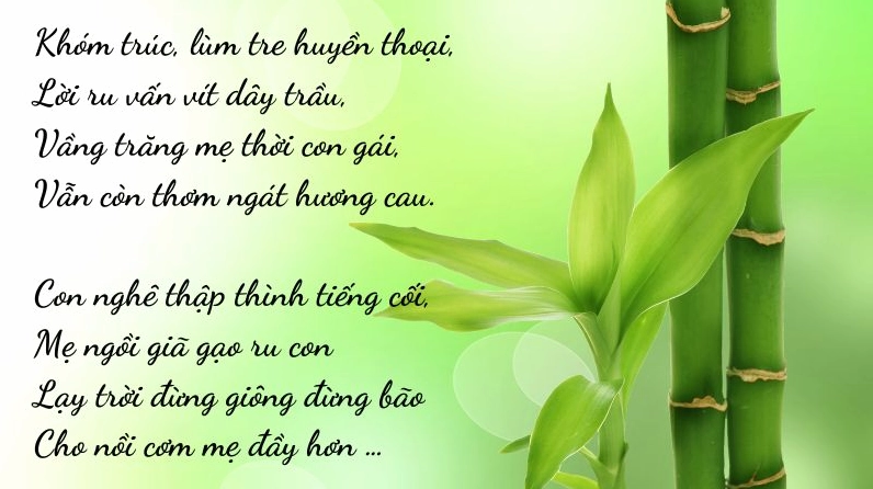 Hình ảnh người mẹ và con thể hiện tình mẫu tử