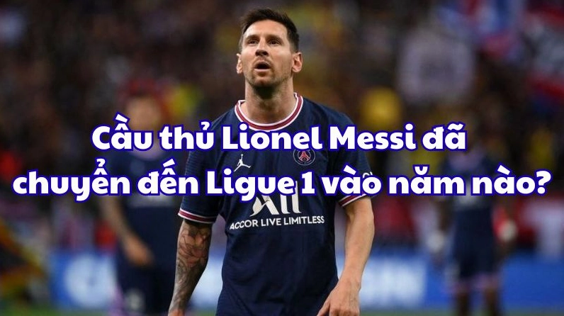 Lionel Messi trong màu áo PSG
