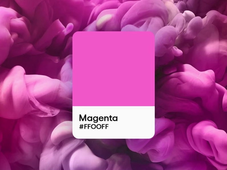 Màu magenta trong các sản phẩm công nghệ